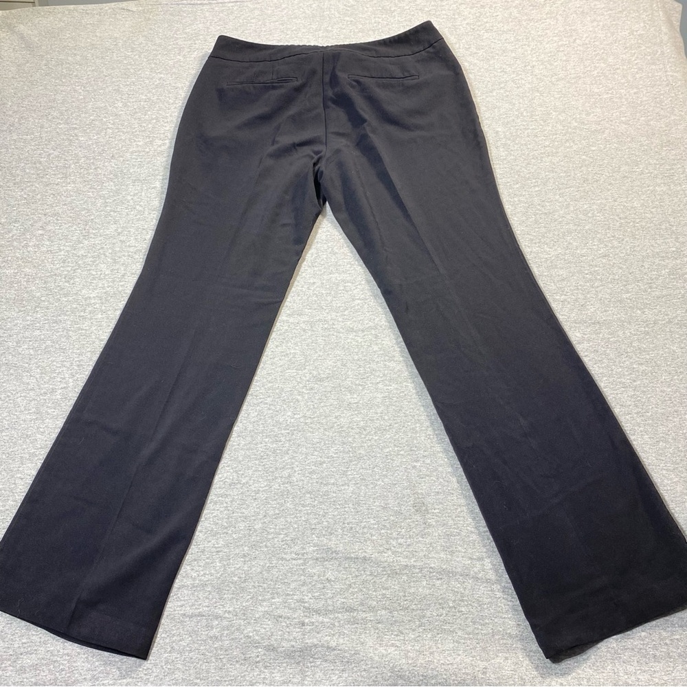 New York & Co Dress Pants Women 10 Black Bootcut Mid Rise Stretch Career Slacks - Picture 6 of 14